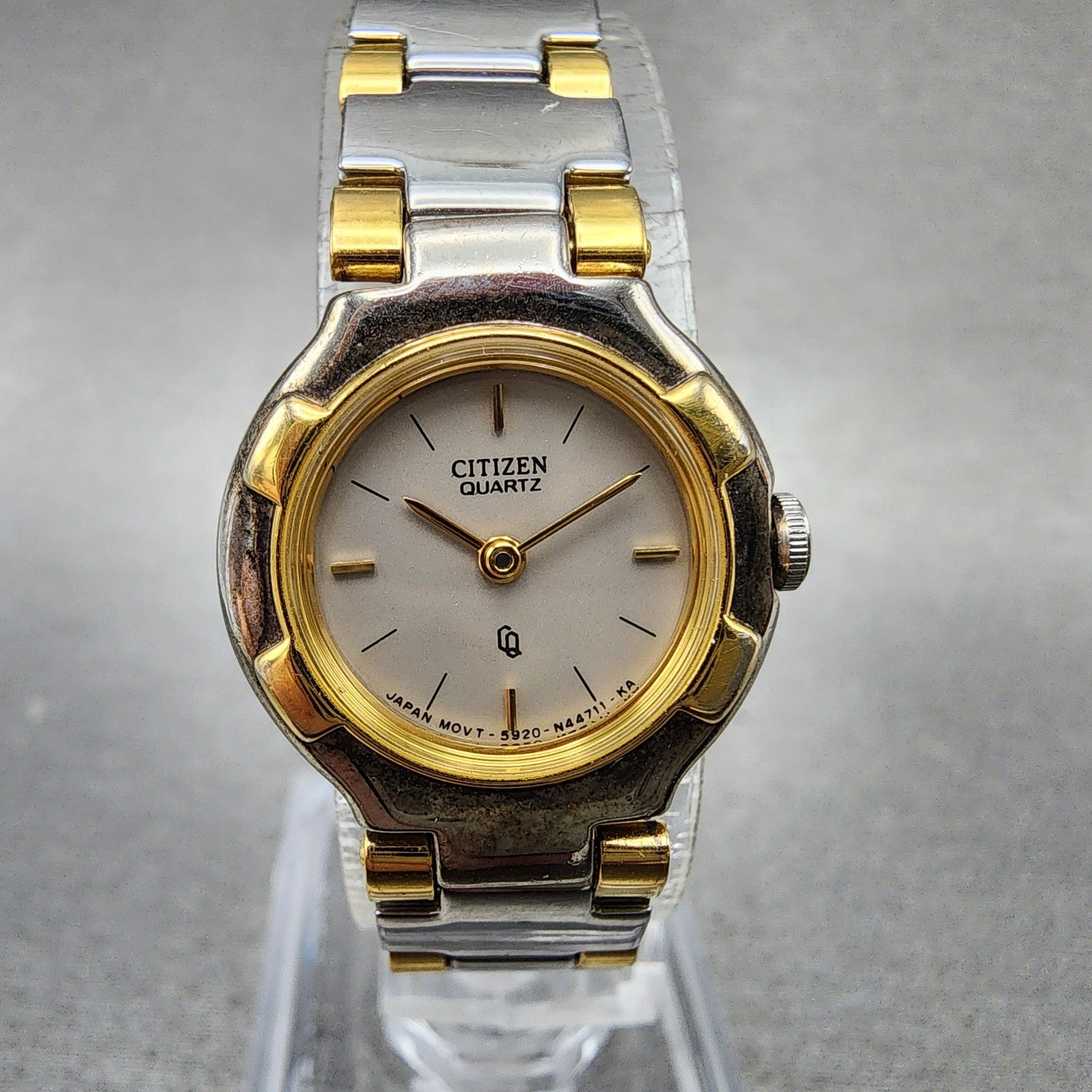 Citizen Watch Women 20mm Silver Dial Two Tone Round 5920S49593 New Battery0