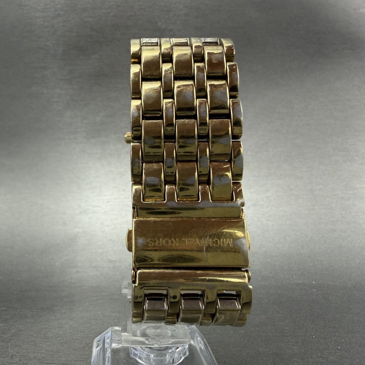 Michael Kors Watch Women 25mm Champagne Dial Gold Tone MK-3102 New Batt7