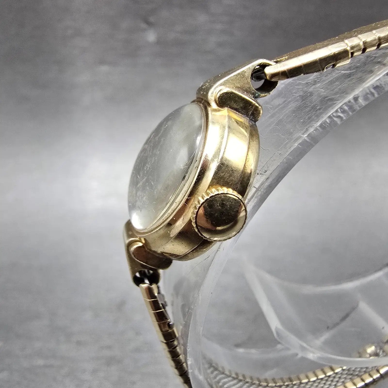 Hamilton Watch Women 18mm Cream Dial 10K Gold Filled Round Manual Wind Runs VTG3