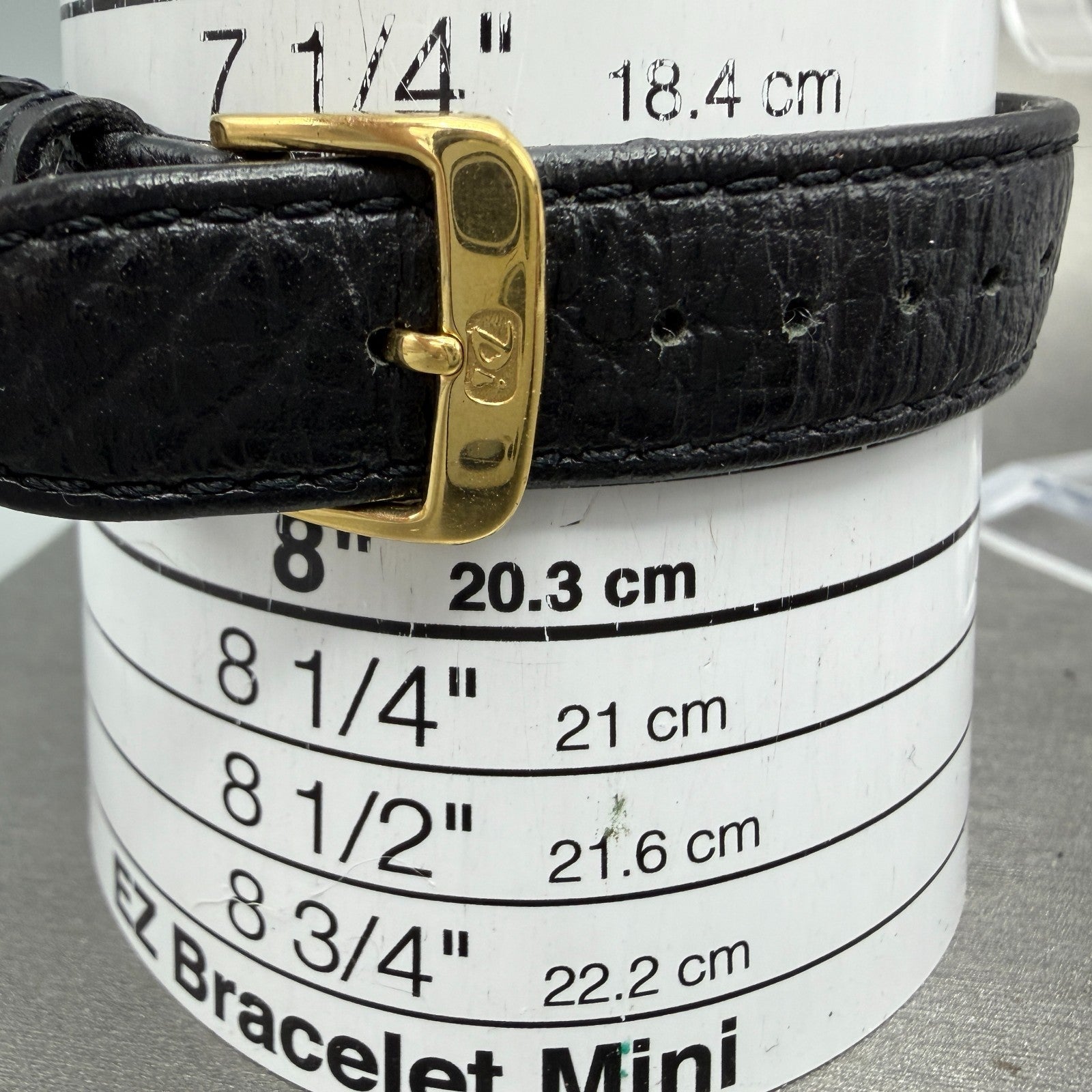 Raymond Weil Watch Unisex 31mm Black Dial Gold Plated Date Round READ!!!!!! 550913