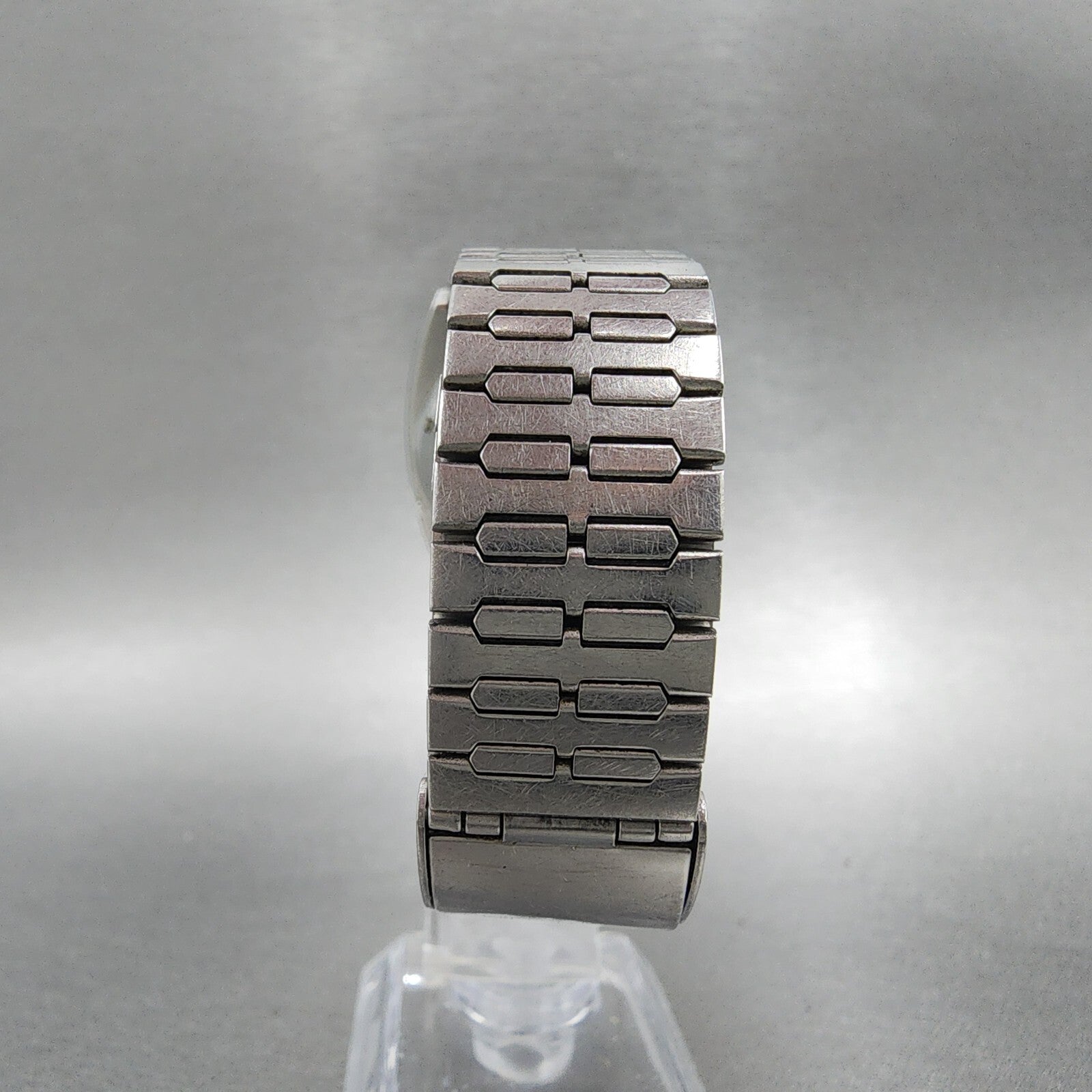 Ricoh Analog Digital Watch Men 33mm Blue Dial Steel Rectangle  PARTS8