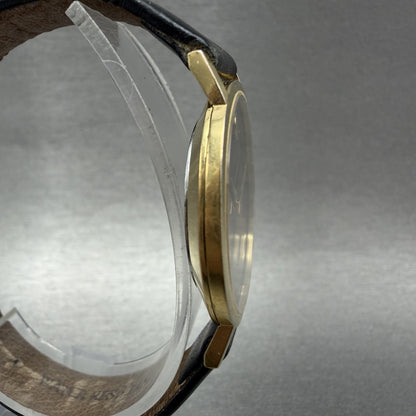 Movado Museum Watch Men 31mm Black Dial Gold Tone Round 8745882 New Battery3