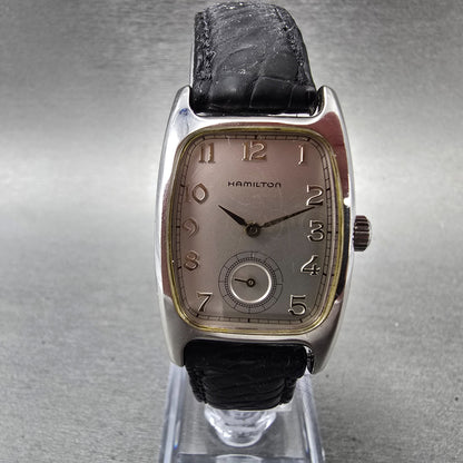 Hamilton Boulton Watch Men 24mm Silver Dial Silver Small Seconds 6265 New Batt0