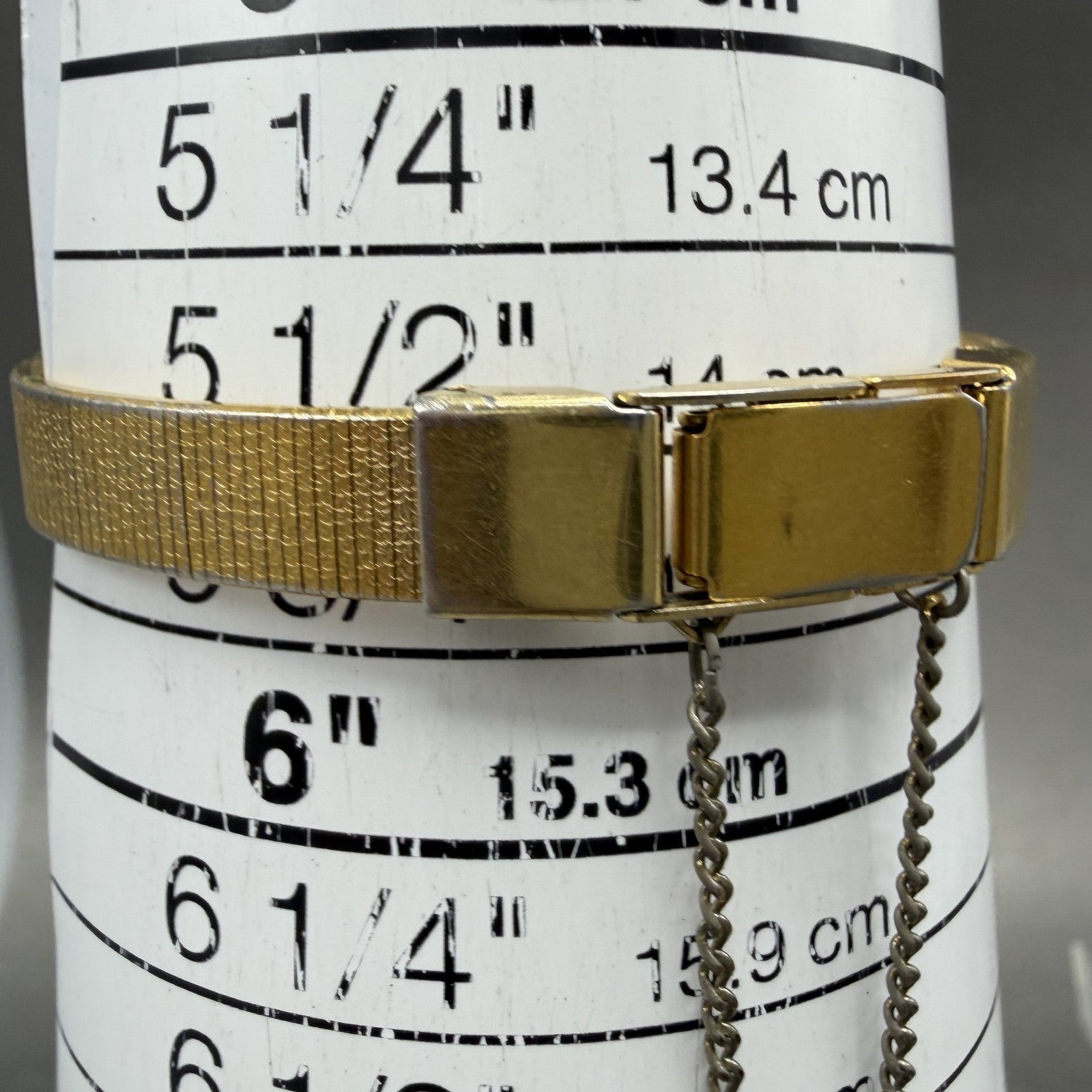 Seiko Watch Women 16mm Silver Dial Gold Tone Square 2C20-5770 New Battery10