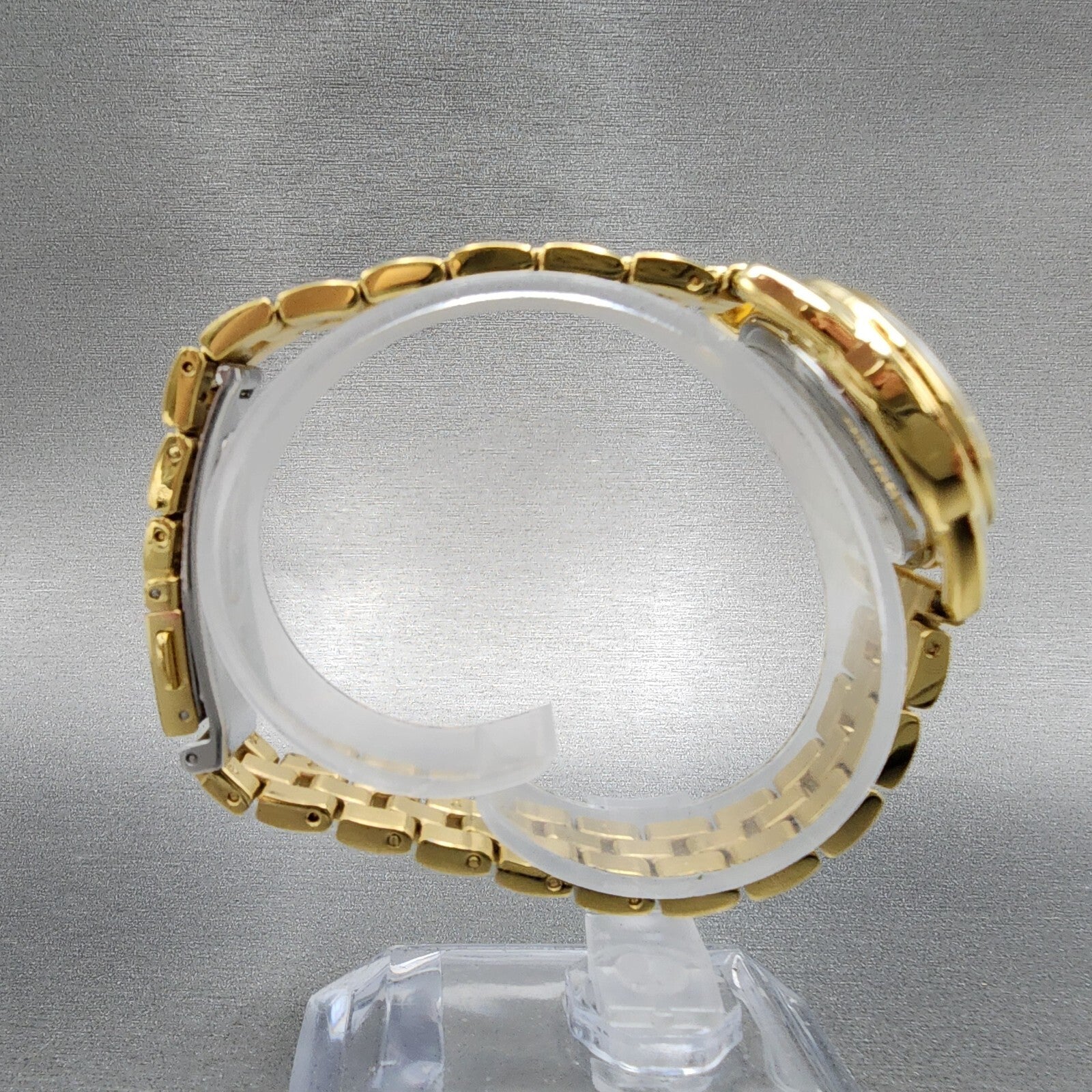 Citizen EcoDrive Watch Women 27mm White Dial Gold Tone Round EM068274A Works8