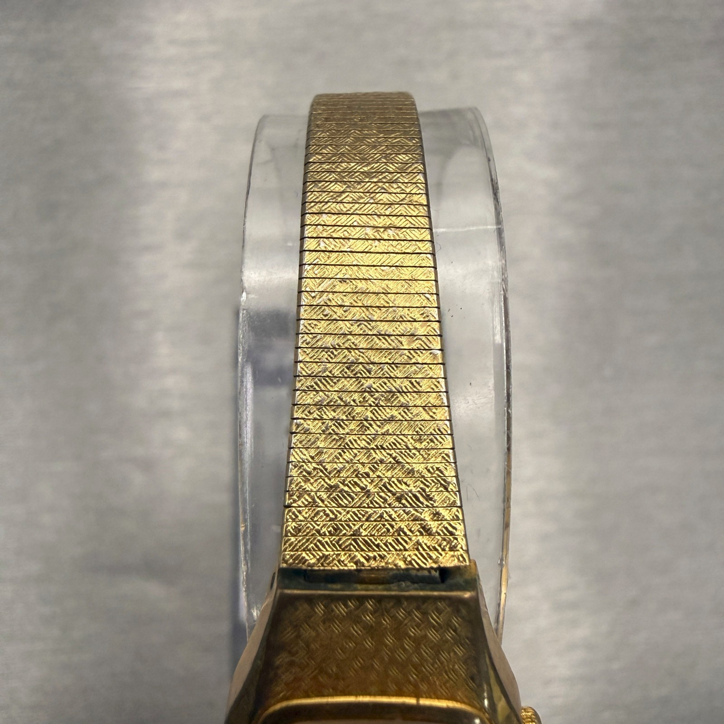 Seiko Watch Women 17mm Gold Dial Gold Tone Hexagon 4N01-5021 New Battery3