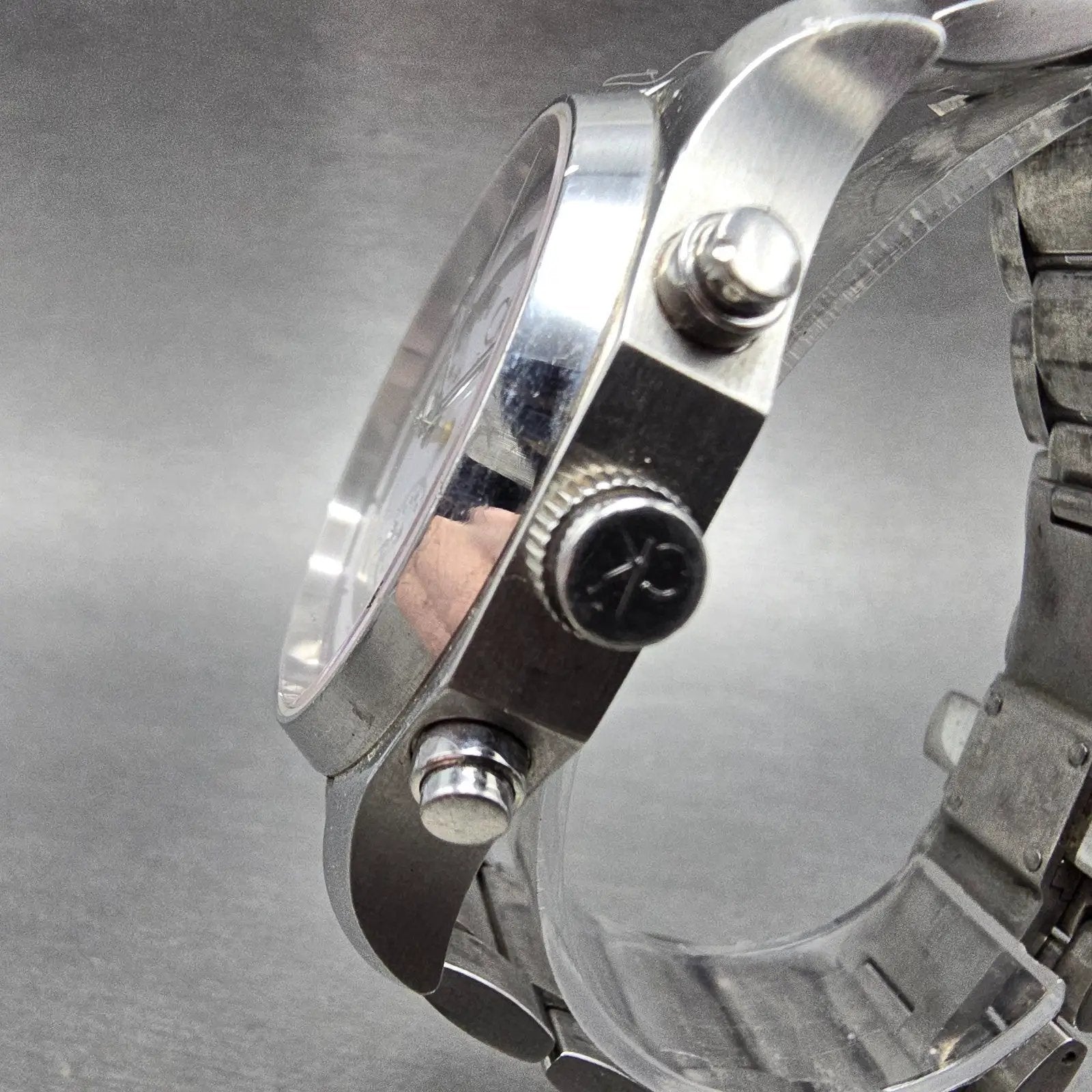 Calvin Klein Chronograph Watch Men 42mm White Dial Steel Date K77311 New Batt2