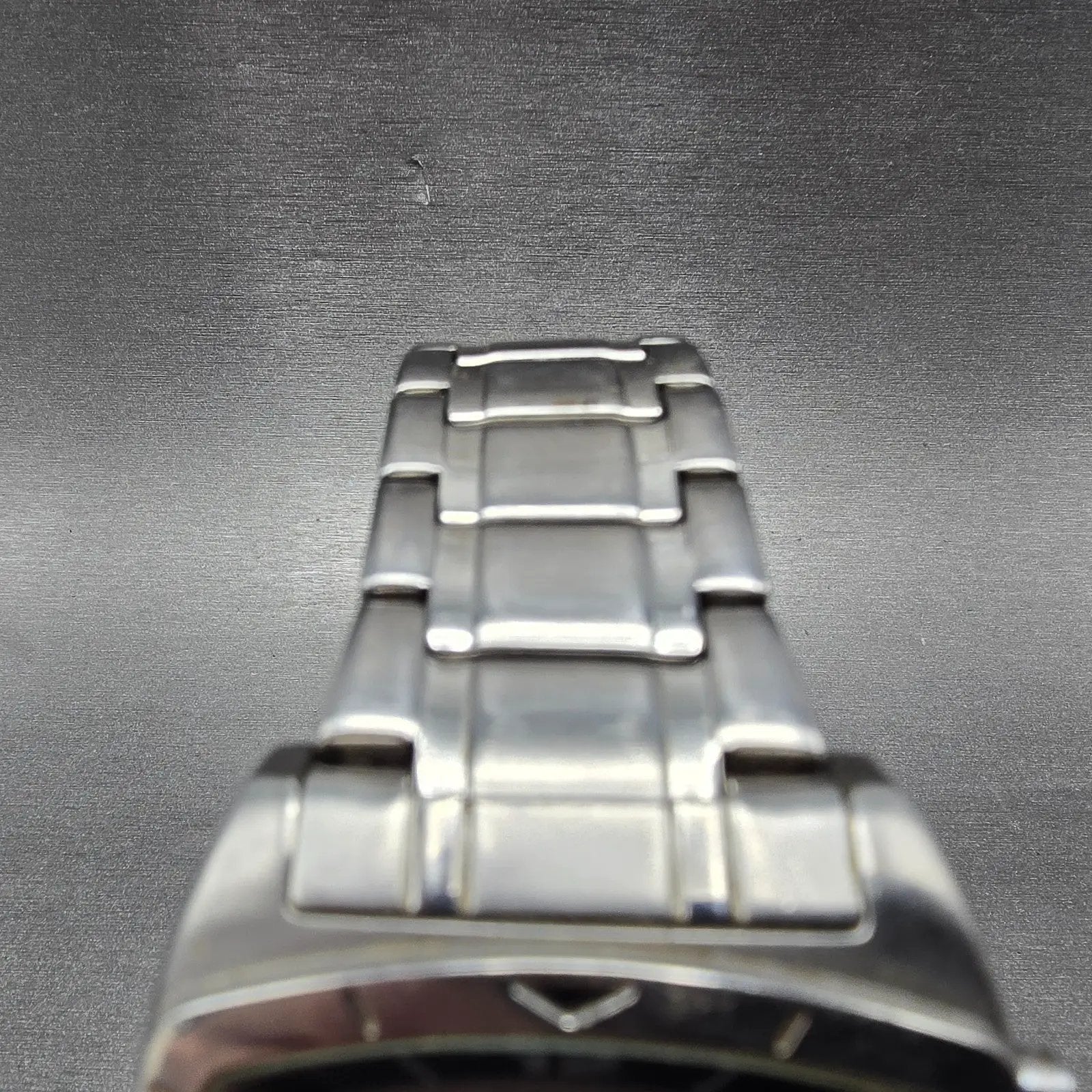 Fossil Big Tic Watch Men 41mm Blue Dial Silver Tone Rectangle AM-3743 NewBattery4