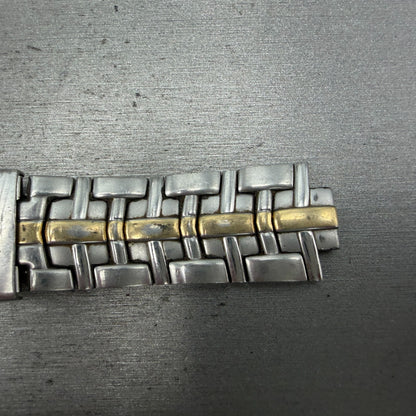 Bulova Millennia Watch Bracelet Two Tone 20mm Stainless Steel 98A48 Vintage1