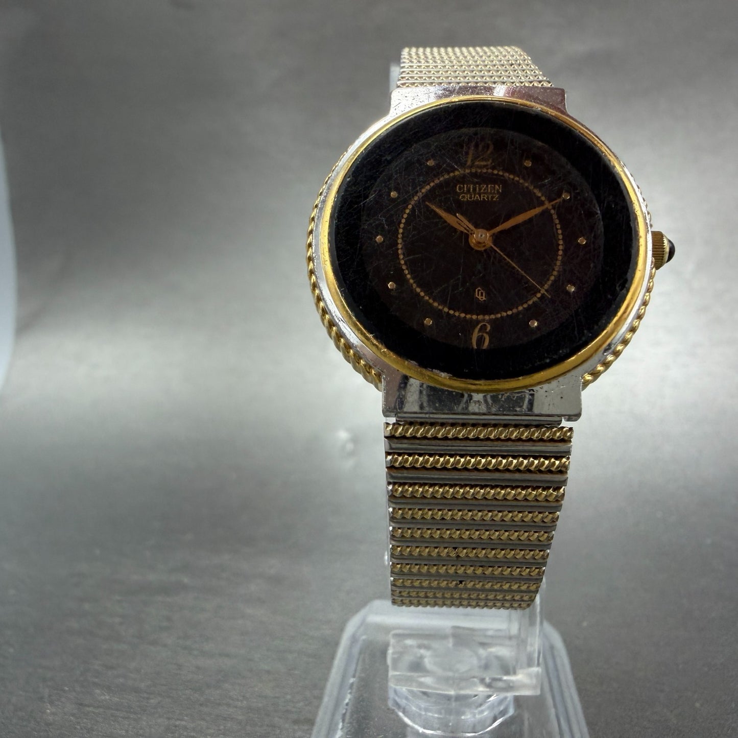 Citizen CQ Watch Women 31mm Black Dial Two Tone Round 3630-894014 New Battery5