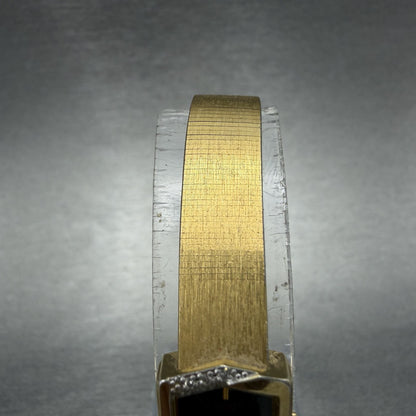 Seiko Lassale Watch Women 13mm Brown Dial Gold Tone Hexagon 1E50-5039 NewBattery4