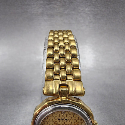 Rado Florence Watch Women 23mm Gold Dial Gold Tone Round 133.3661.2 PARTS6