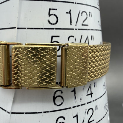 Seiko Lassale Tank Watch Women 20mm Champagne Dial Gold Tone VTG 2320-6039 PARTS11