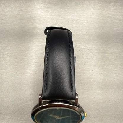 Seiko Watch Men 34mm Black Dial Two Tone Round 7N00-8A49 Vintage New Battery4
