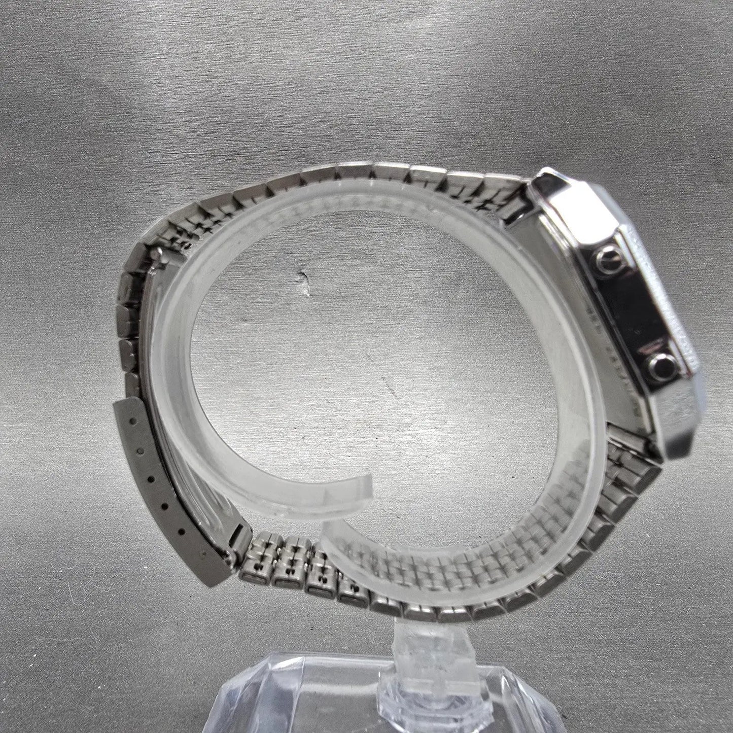 Seiko ALBA Watch Men 29mm White Dial Silver Tone Analog Digital V041-5050 PARTS9