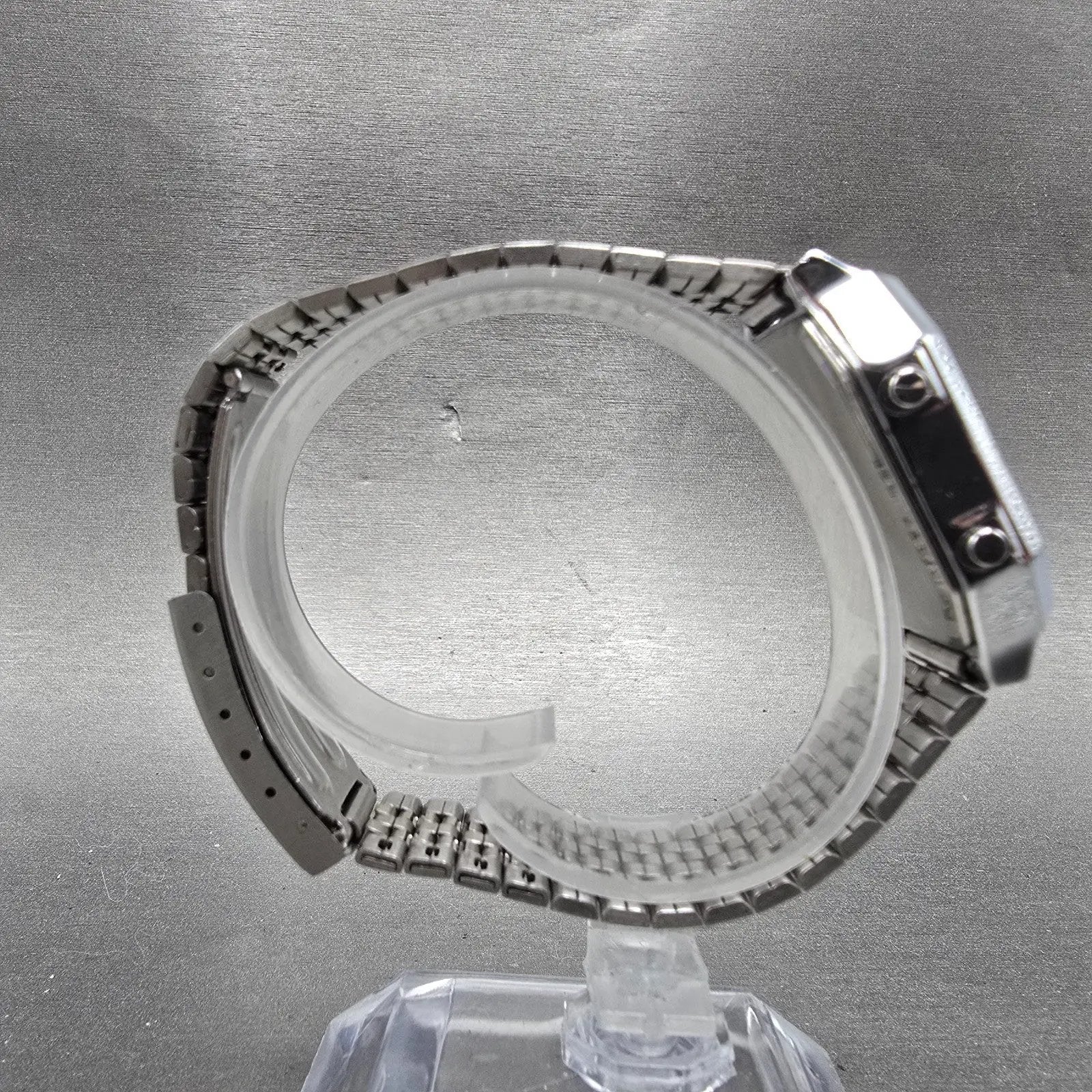 Seiko ALBA Watch Men 29mm White Dial Silver Tone Analog Digital V041-5050 PARTS9