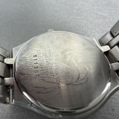 Citizen Exceed Watch Men 34mm White Dial Silver Tone Date 2710-274831 PARTS10