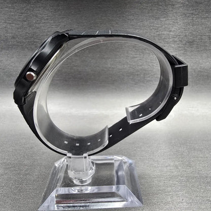 Casio Watch Men 33mm Black Dial Black Case Round MQ-24 New Battery JP6