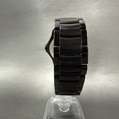 Movado Museum Watch Men 38mm Black Dial Black Tone Round 84 G2 1855 New Battery7
