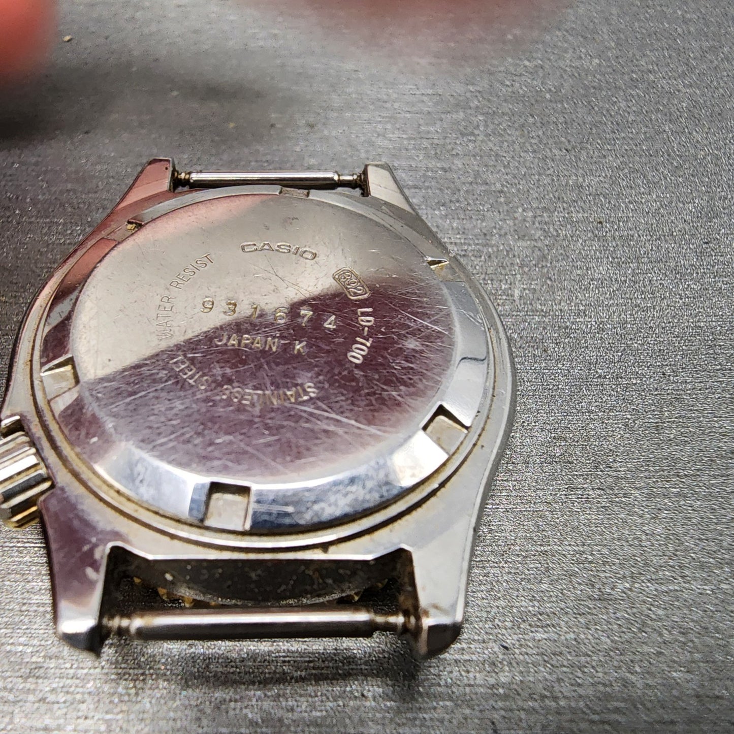 Casio Dive Watch Women 32mm Black Dial Two Tone Date Round LD700 New Battery8