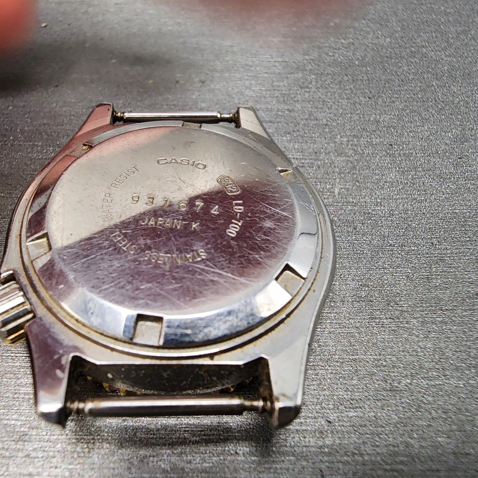 Casio Dive Watch Women 32mm Black Dial Two Tone Date Round LD700 New Battery8