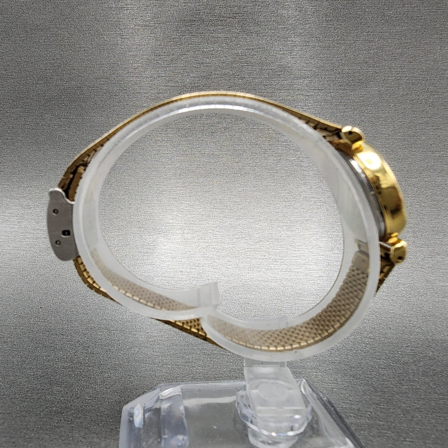 Seiko Watch Women 22mm White Dial Gold Tone Round 4n21-0052 New Battery