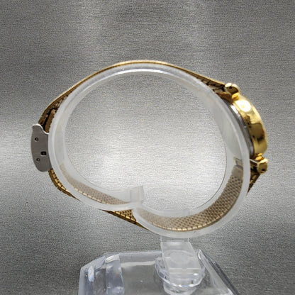 Seiko Watch Women 22mm White Dial Gold Tone Round 4n21-0052 New Battery