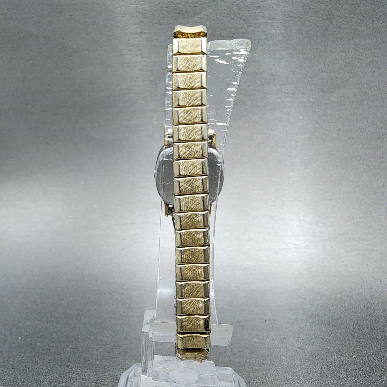 Omega De Ville Watch Women 19mm Gold Dial Gold Plated Rectangle Cal 1353 PARTS8