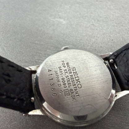 Seiko Watch Women 25mm White Dial Silver Tone Round 5421-0090 New Battery9