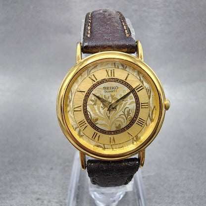 Seiko Watch Women 26mm Champagne Dial Gold Tone Round 1n000d59 New Battery0