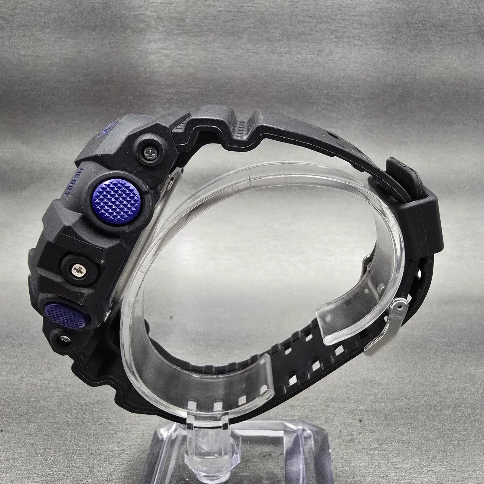 Casio G-Shock GA-700VB Watch Men 54mm Blue Dial Black Chrono Alarm New Battery6