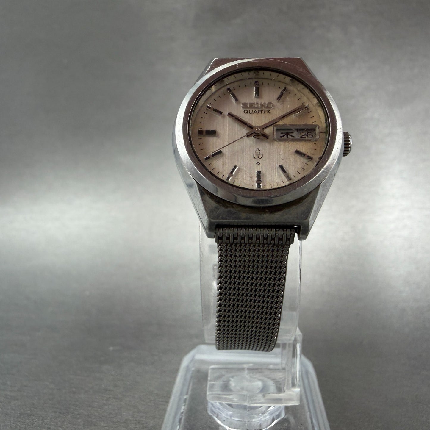 Seiko Watch Women 24mm Silver Dial Silver tone Daydate 7903-0010 New Battery5