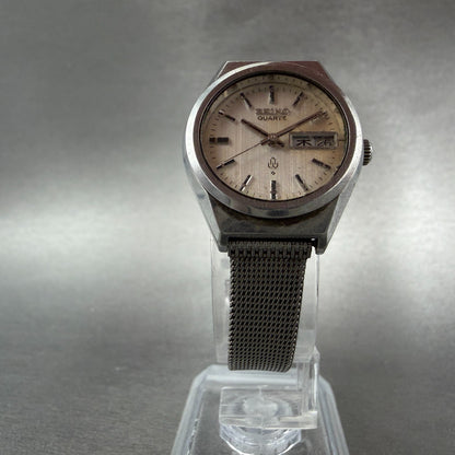 Seiko Watch Women 24mm Silver Dial Silver tone Daydate 7903-0010 New Battery5