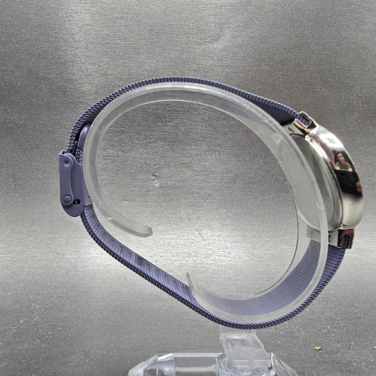 Bering Classic Watch Women 31mm Purple Dial Silver Purple Mesh Band Round Works11