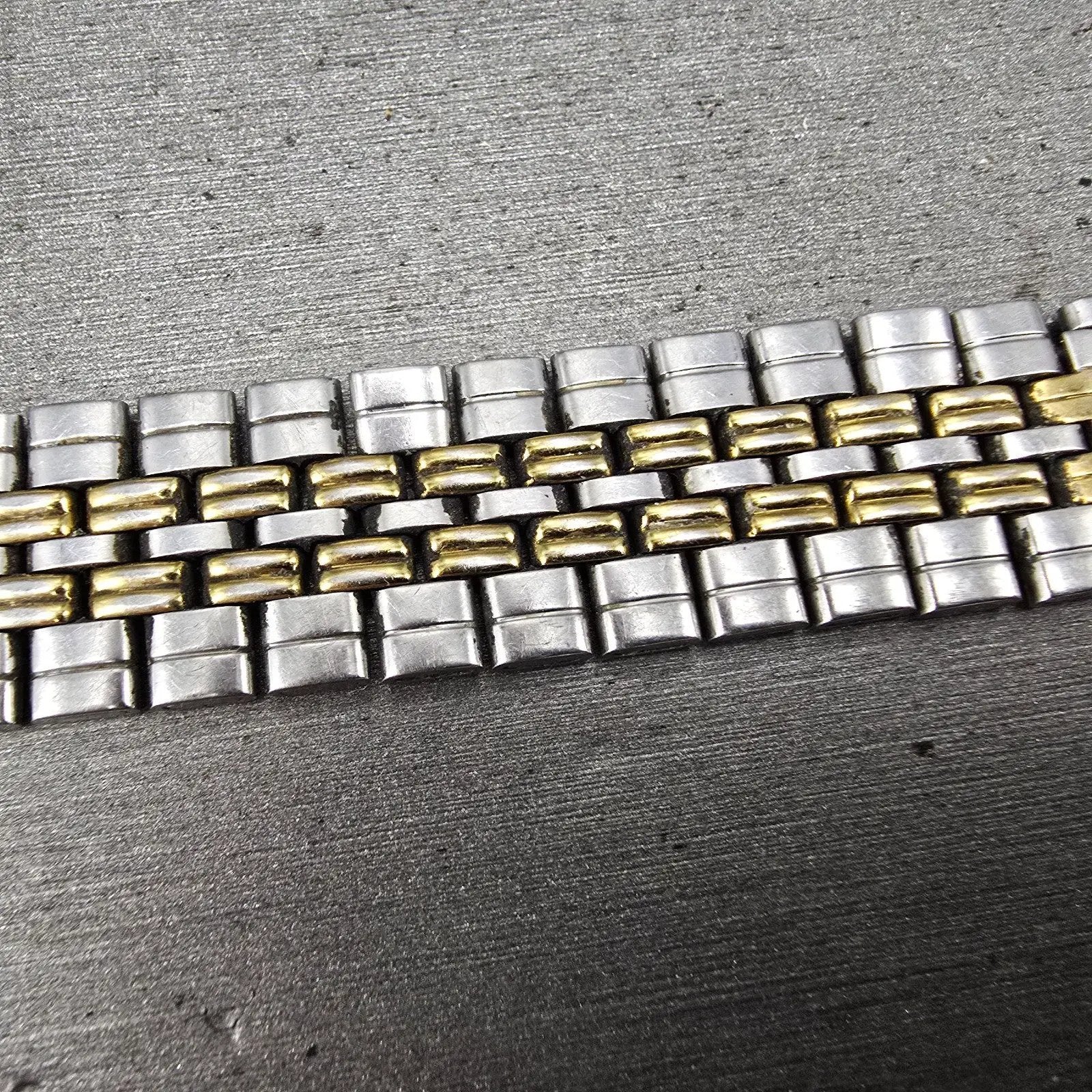 Citizen Bracelet 18mm Stainless Steel Two Tone Vintage Japan ONLY ONE END LINK14