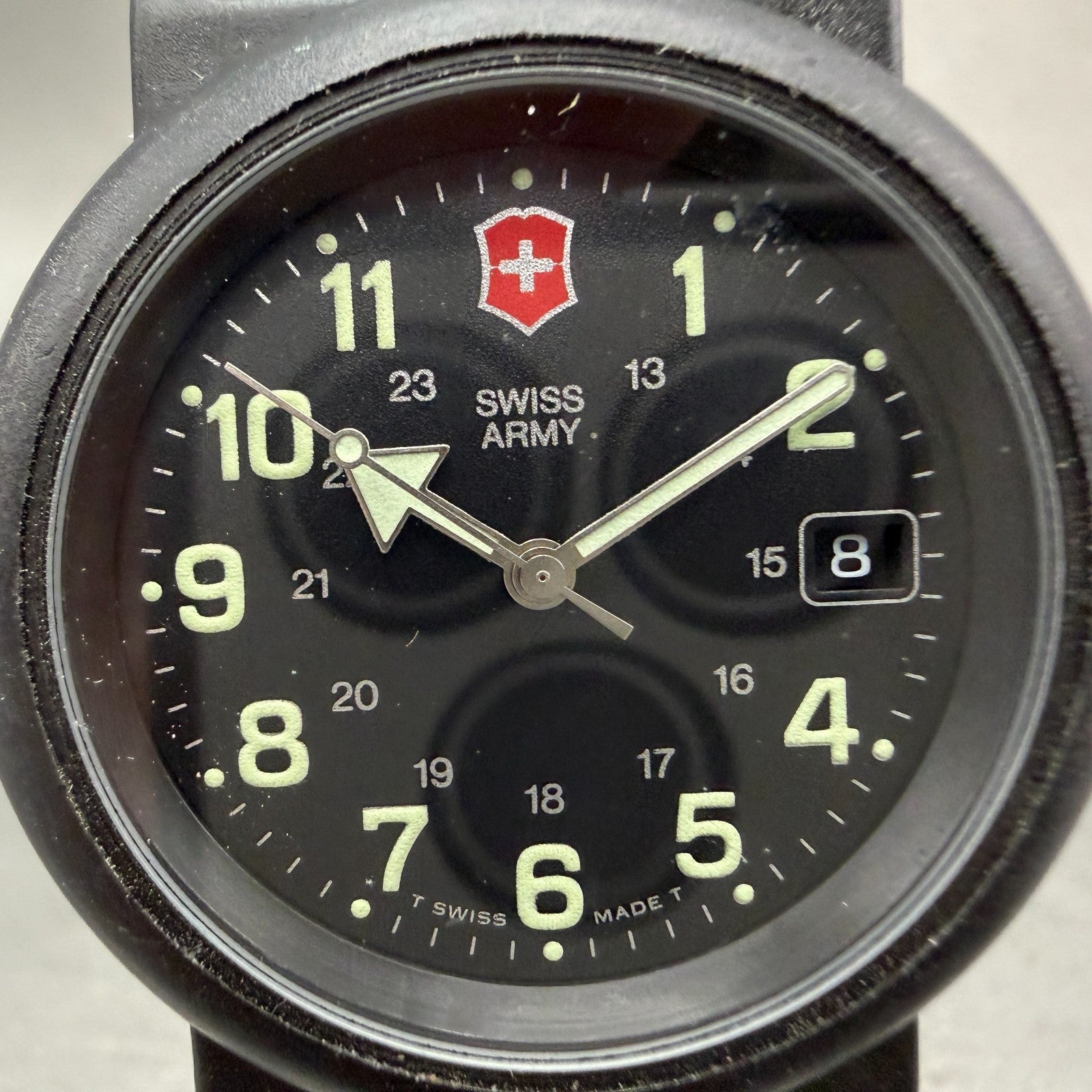 Victorinox Swiss Army Renegade Watch Men 40mm Black Dial Black Tone PARTS KLF2