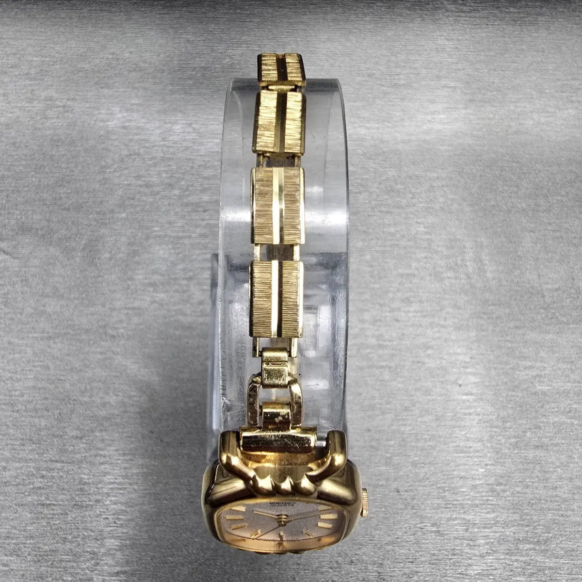 Seiko Watch Women 21mm White Dial Gold Tone Oval 2621-5230 New Battery Vintage4