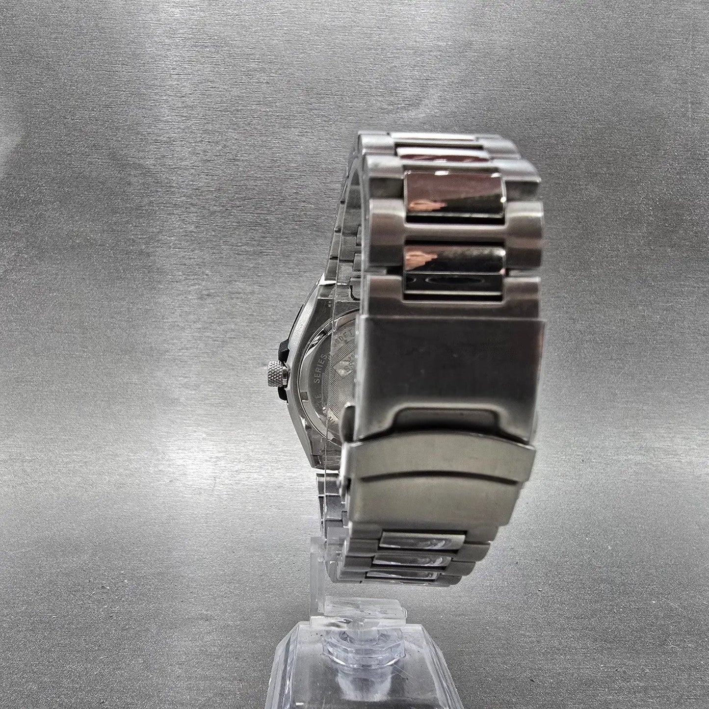 Jules Jurgenson Invincible Watch Men 44mm White Dial Silver Tone Round New Batt7