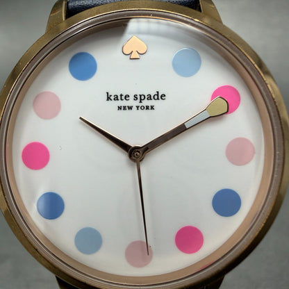 Kate Spade Metro watch Women 35mm White Dial Rose Gold Round KSW9027 New Battery1