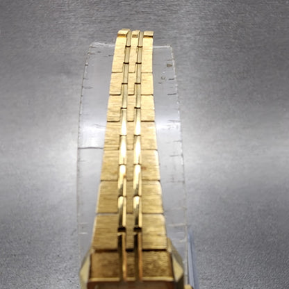 Citizen CQ Tank Watch Women 13mm Champagne Dial Gold Tone 5421S18531 New Batt4