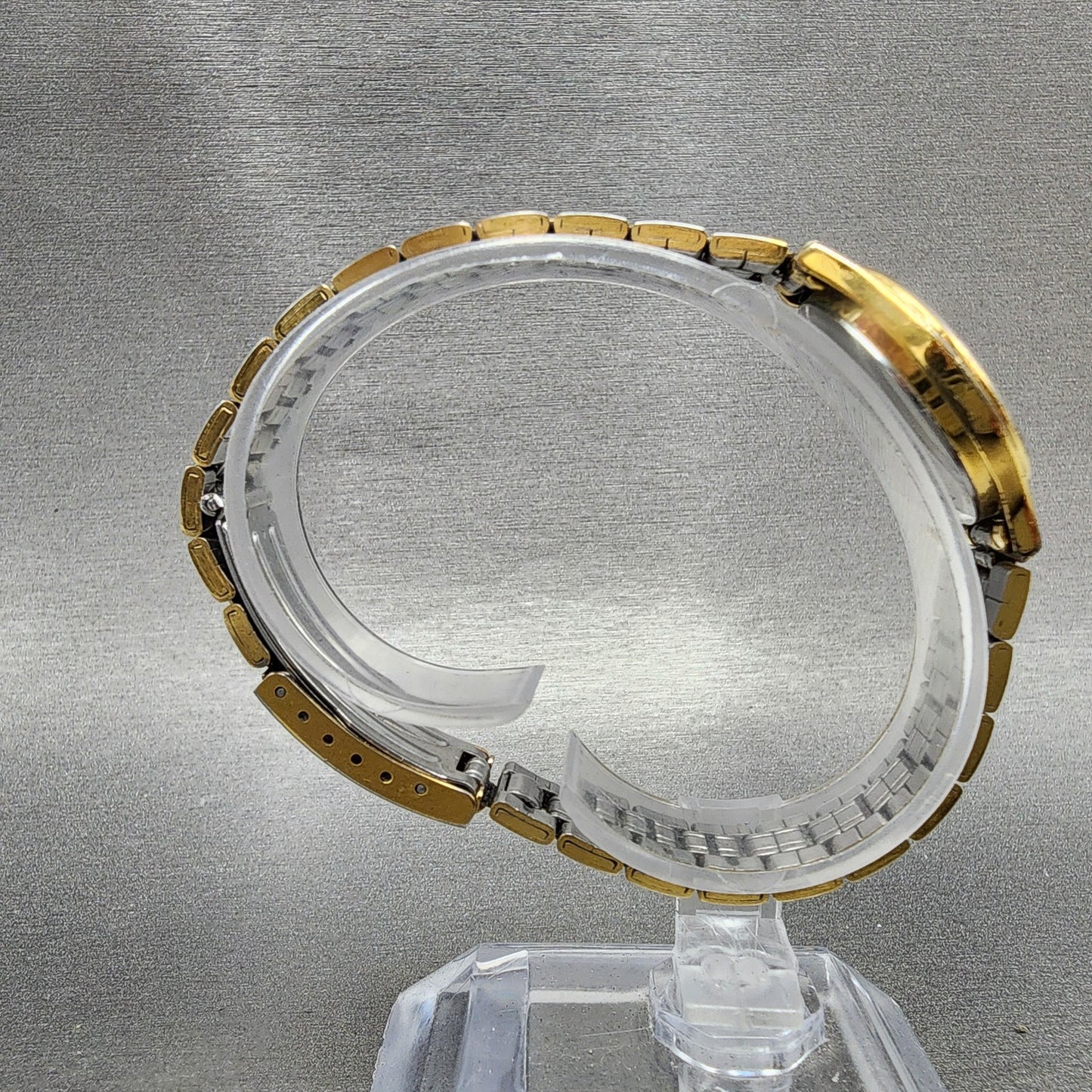 Wittnauer Watch Women 24mm Champagne Dial Gold Tone Round 8071 0762 New Battery8