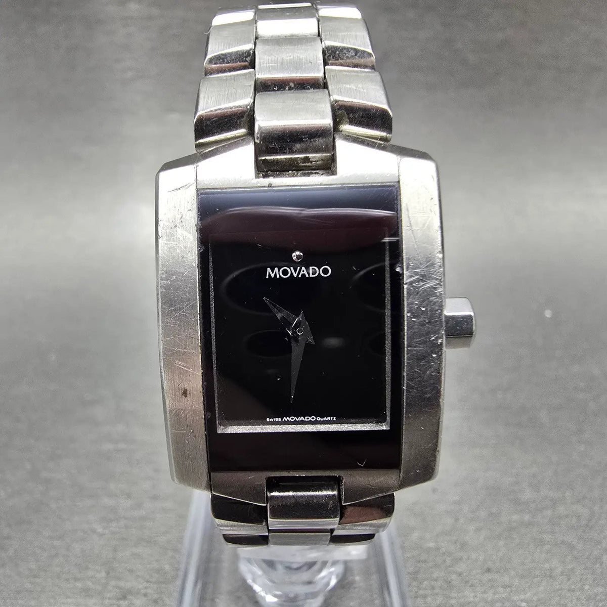 Movado Eliro Watch Women 22mm Black Dial Stainless Steel 84 C1 415.A PARTS0