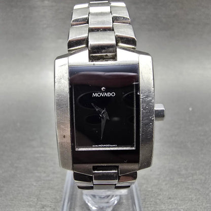 Movado Eliro Watch Women 22mm Black Dial Stainless Steel 84 C1 415.A PARTS0