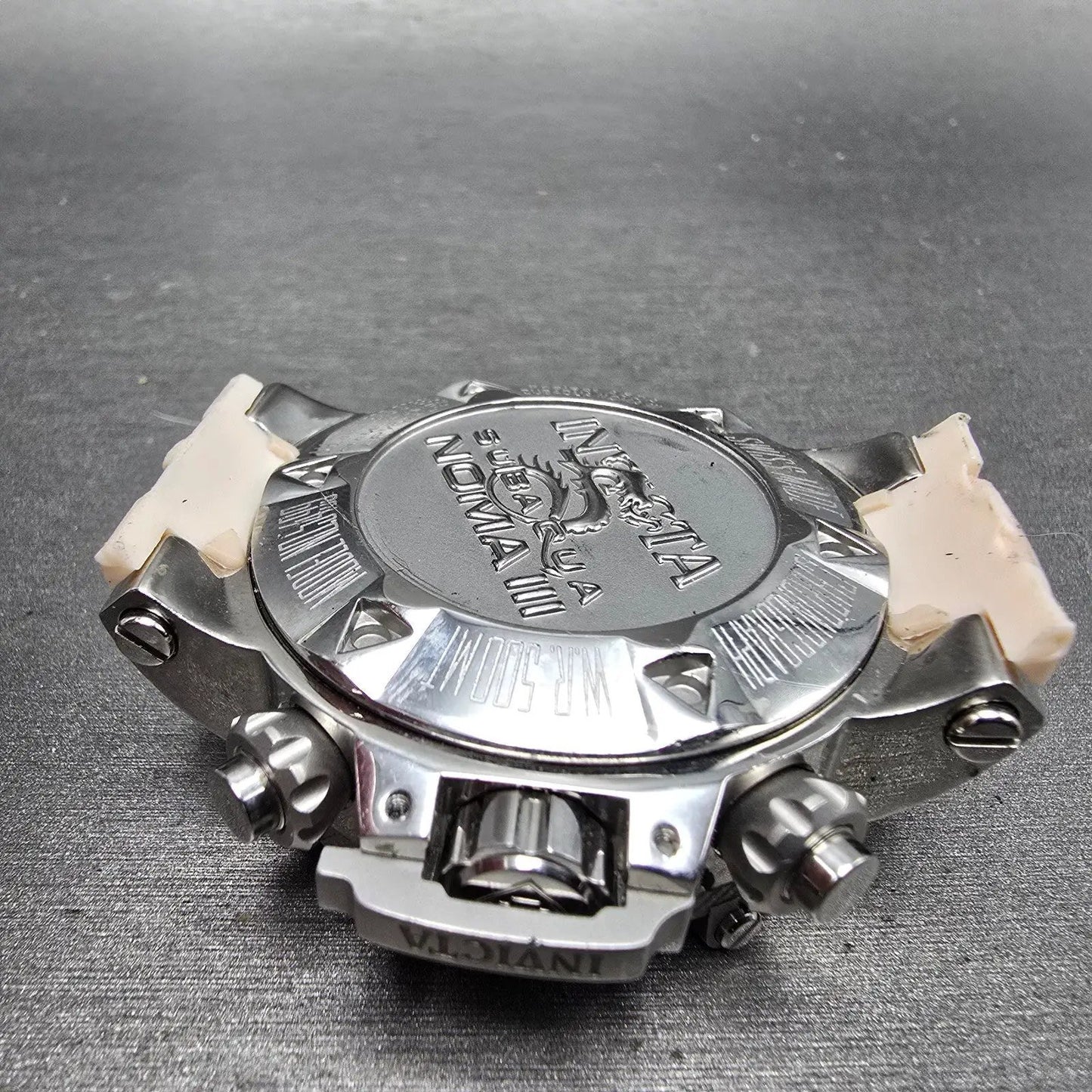 Invicta Sub Aqua Noma III Chronograph Watch Women 42mm Pink Dial Steel New Batt11