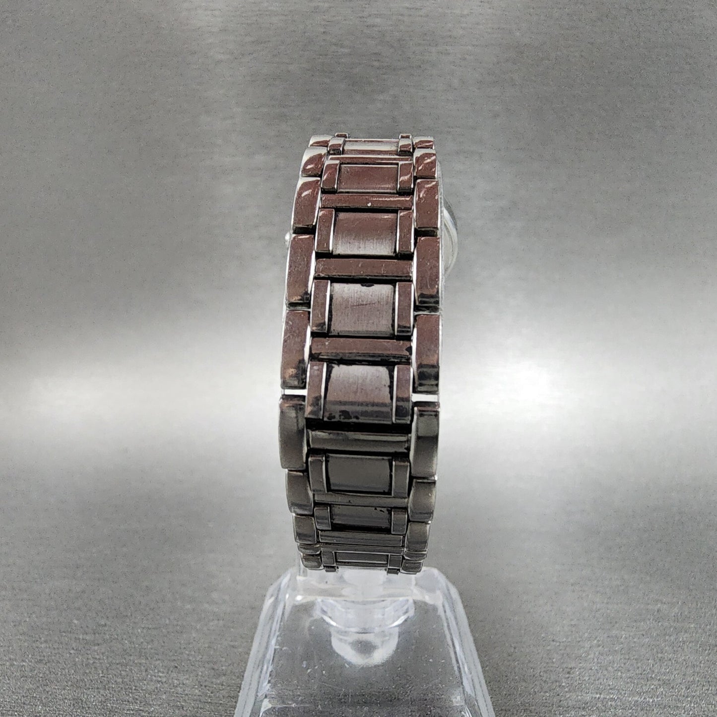 Bulova Watch Women 26mm MOP Dial Steel Diamond Bezel Date Round 96R105 NewBat7