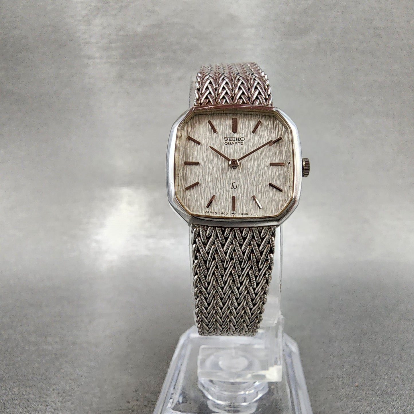Seiko Watch Women 21mm Silver Dial Silver Tone Octagon 14005900 New Battery5