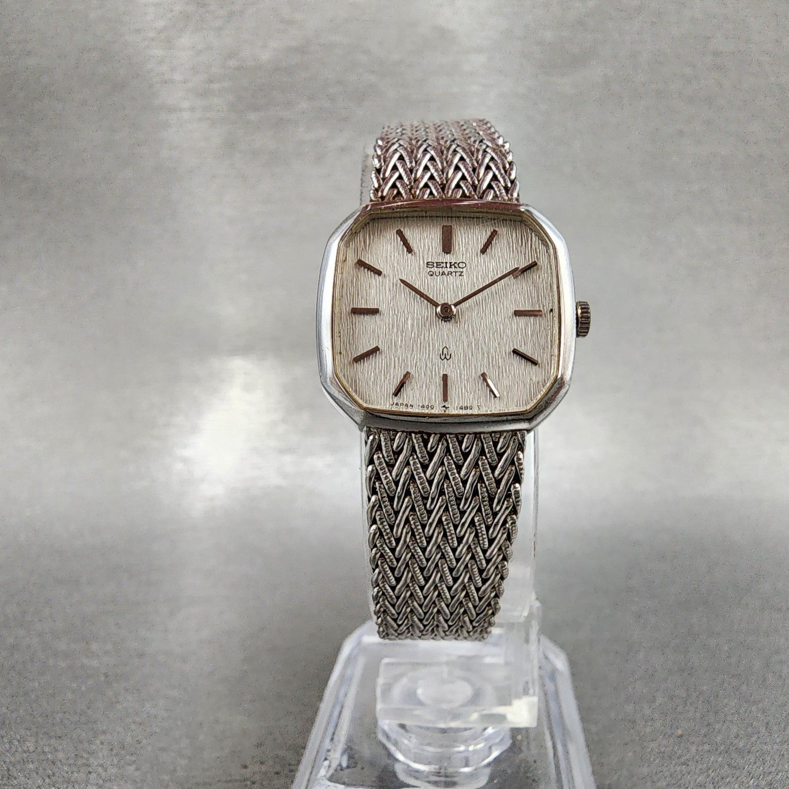 Seiko Watch Women 21mm Silver Dial Silver Tone Octagon 14005900 New Battery5