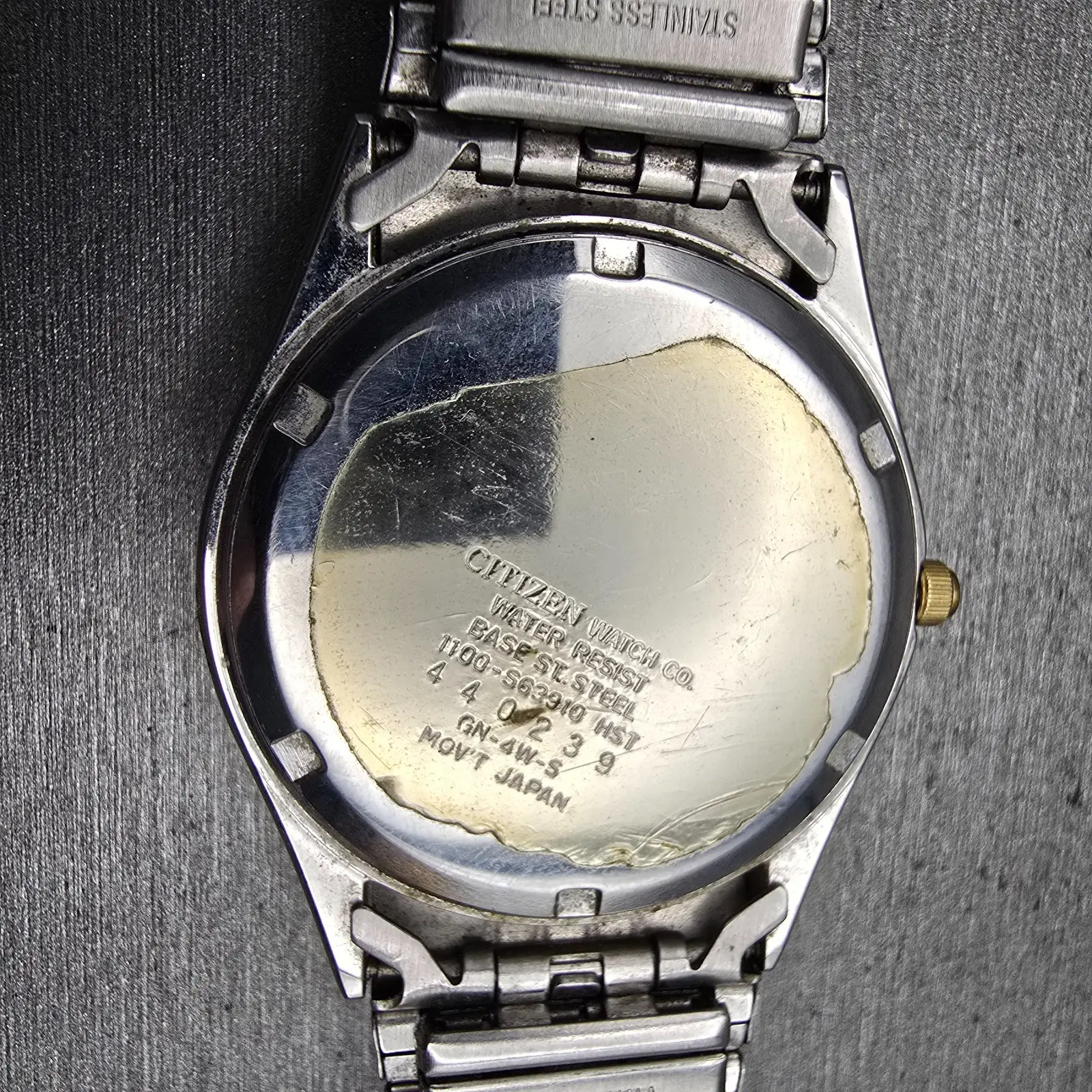 Citizen Watch Men 35mm Cream Dial Two Tone Daydate Round 1100-S63910 New Battery10