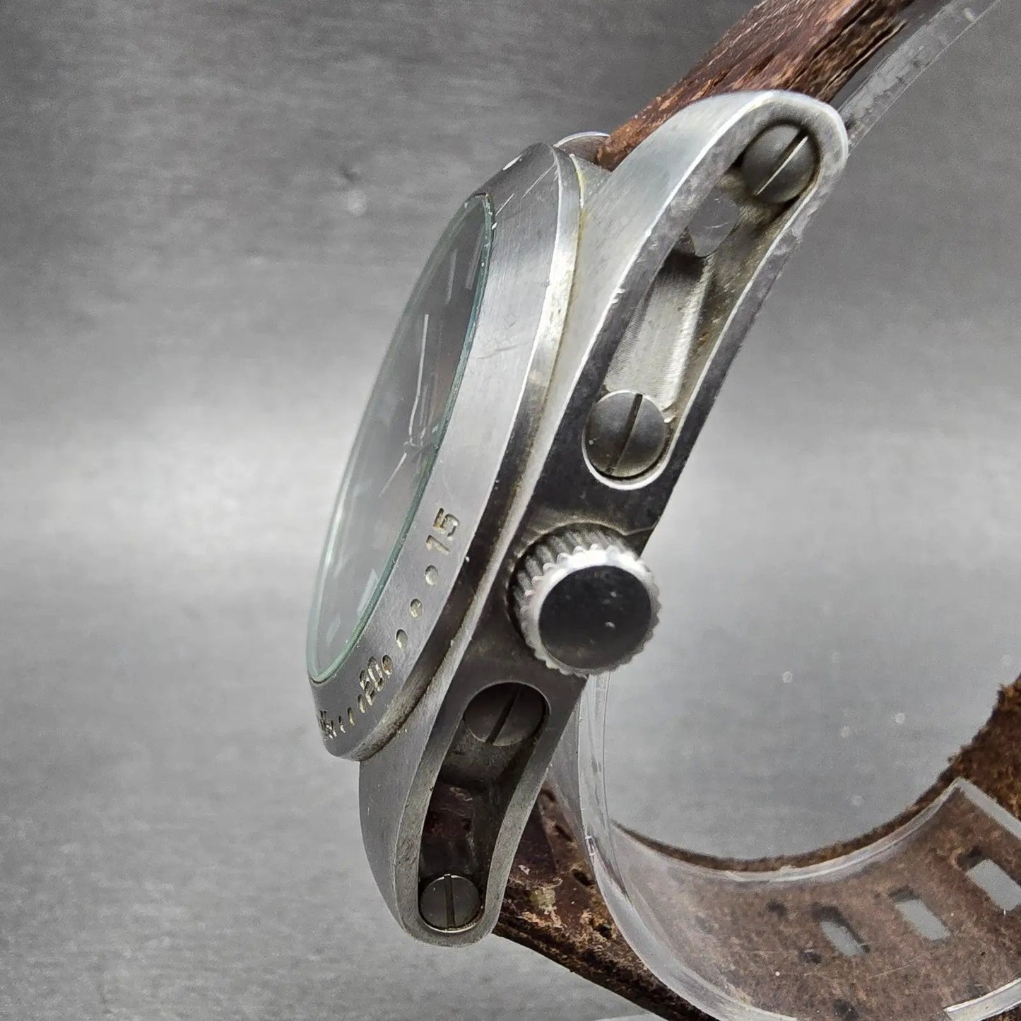 Fossil Watch Men 40mm Brown Dial Silver Tone Date Round JR-9162 New Battery2