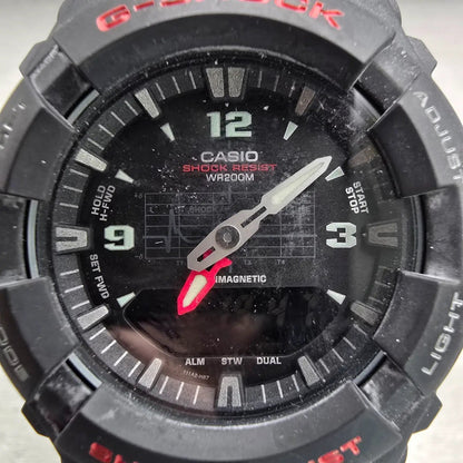 Casio G-Shock G-100 Watch Men 47mm Black Dial Black Case Alarm New Battery1